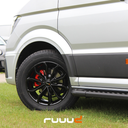 Velgenset (4) RUUUD Craftstar 18 inch Aluminium Zwart Volkswagen Crafter 2017-2022