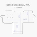 Automat Peugeot Boxer 2006-2024 Heavy duty voormat