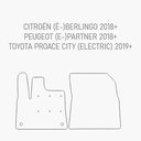 Automat Peugeot Partner 2024+ Heavy duty voormat