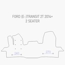 Automat Ford Transit 2024+ Heavy duty voormat