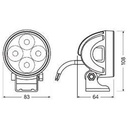 OSRAM LEDriving® ROUND VX80-WD