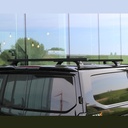 Schwarze Aluminium Dachträger Volkswagen T7 Transporter eHybrid 2024+