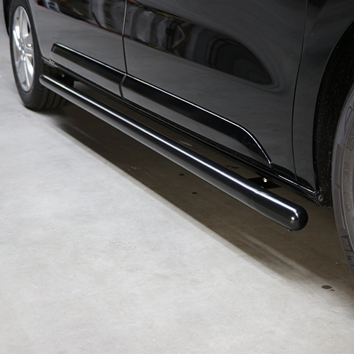 Side bars Black stainless steel Peugeot e-Partner 2018+