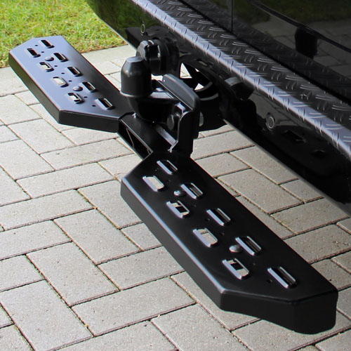 [STEP1202] Rear step black for mounting at removable towing hook (STEP1202)