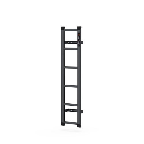 [89TZH2-270] Door ladder Aluminium Zwart Maxus eDeliver 9 2020+