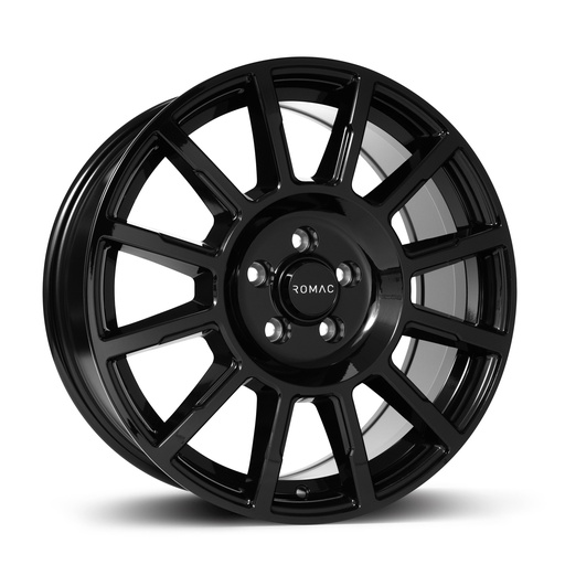 Wheelset (4) Romac Stealth 18 inch gloss black Ford Transit 201+