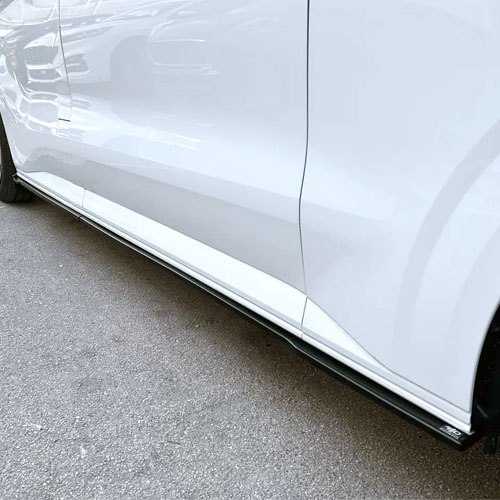 [166SSK] Side Skirts Black Volkswagen T7 Transporter 2024+